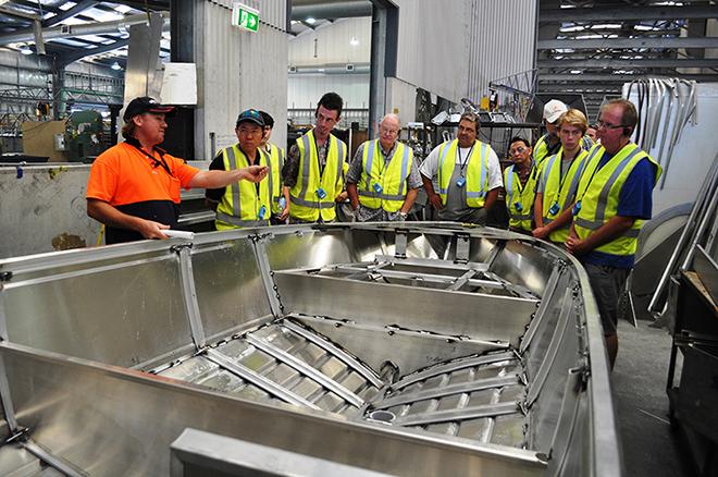 The Quintrex factory tours are back for the 2014 Gold Coast International Marine Expo © Emma Milne